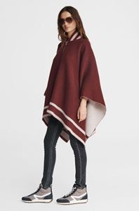 Picture of Varsity Zip Wool Poncho