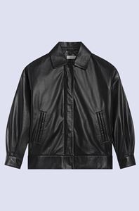 Image sur leather bomber