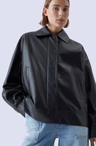 Image sur leather bomber