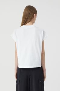 Image sur T-shirt en coton à manches courtes