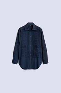 Image sur Vivian - Chemise boutonnée en coton brodé