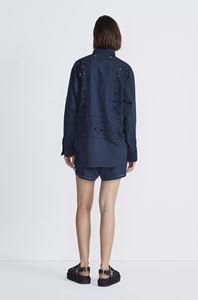 Image sur Vivian - Chemise boutonnée en coton brodé
