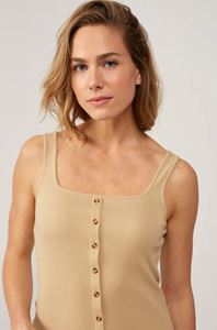 Picture of Singlet with square Neck and Buttons
