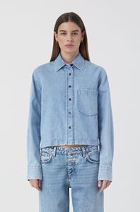 Image sur Cropped Denim Shirt