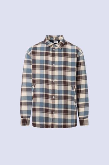 Image de Checked Loose Fit Padded Overshirt 