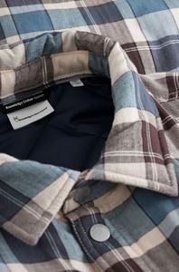 Picture of Checked Loose Fit Padded Overshirt 