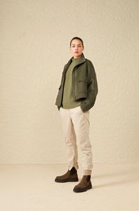 Picture of Soft Jacket with Long Sleeves and Pockets in Wool Mix