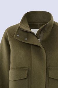 Picture of Soft Jacket with Long Sleeves and Pockets in Wool Mix
