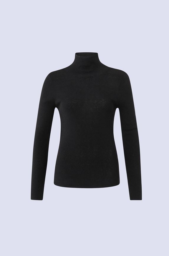 Image sur Sweater with Turtleneck, Long Sleeves and Ribbed Details