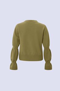 Image sur Pull à col rond et manches longues doublement bouffantes