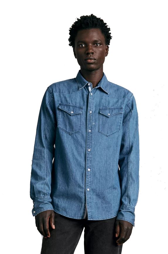 Picture of Engineered Chambray Western Shirt