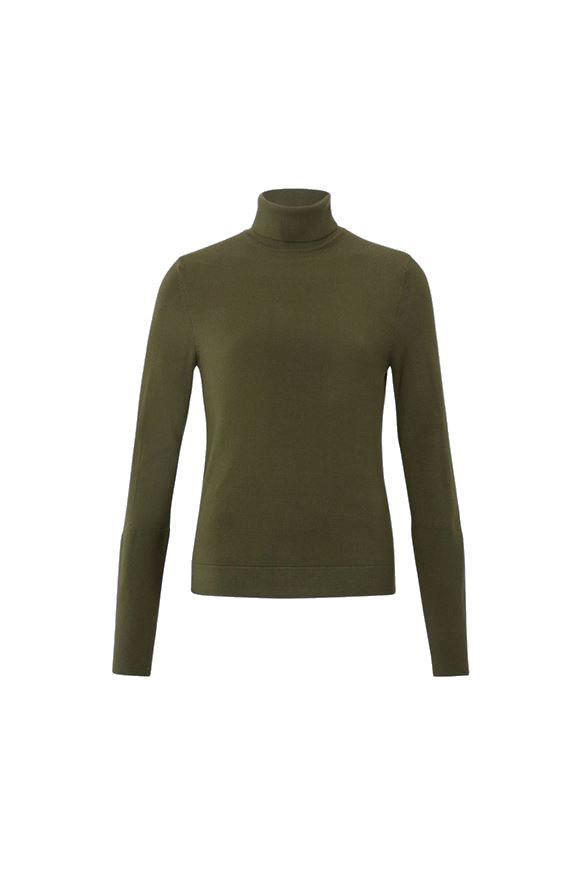 Image sur Sweater with Turtleneck and Long Sleeves with Buttons