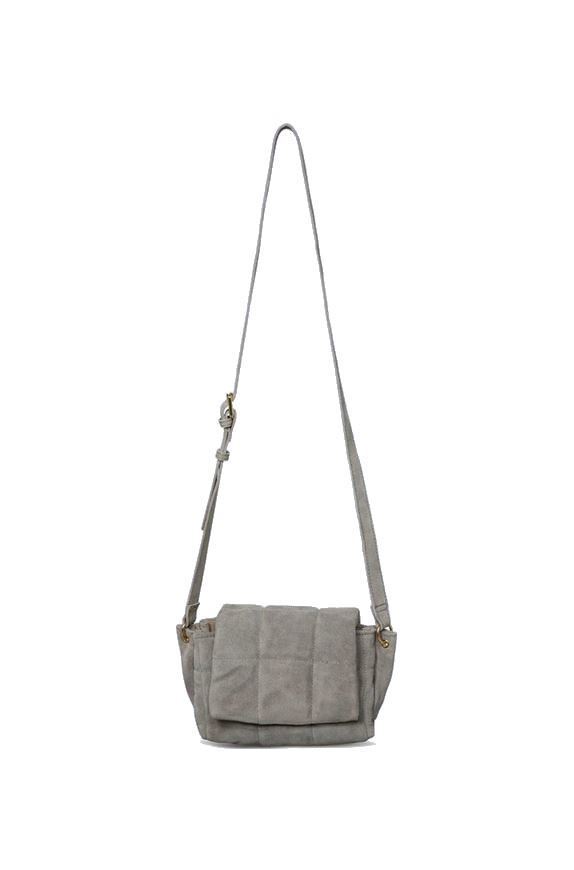 Picture of Quilted suede shoulder bag